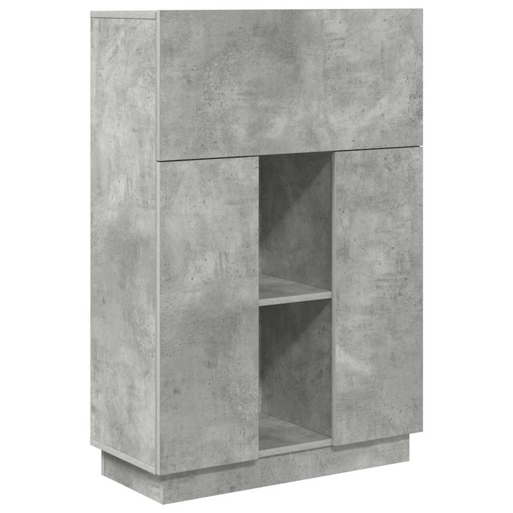 Skrivebord Betonggrå 71.5 x 31.5 x 106.5 cm Konstruert tre