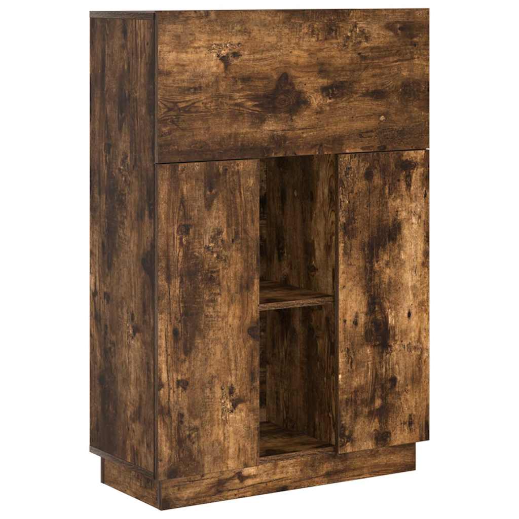 Skrivebord Røkt eik 71.5 x 31.5 x 106.5 cm Konstruert tre