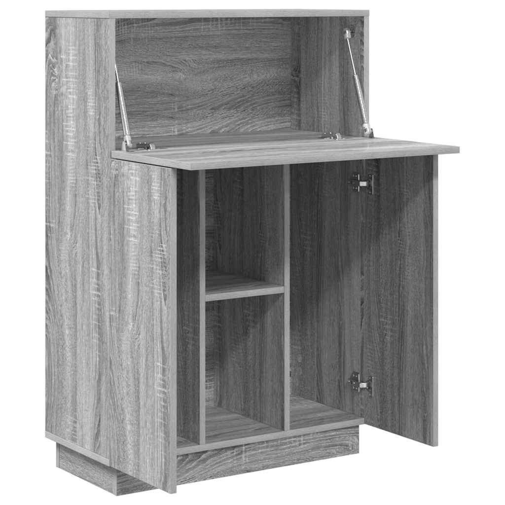 Skrivebord Grå Sonoma 71.5 x 31.5 x 106.5 cm Konstruert tre
