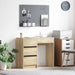 Skrivebord Sonoma eik 90 x 37,5 x 75 cm Konstruert tre
