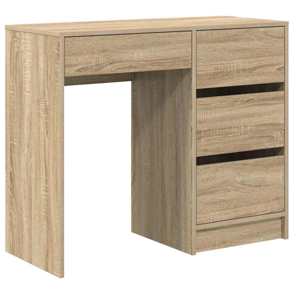 Skrivebord Sonoma eik 90 x 37,5 x 75 cm Konstruert tre