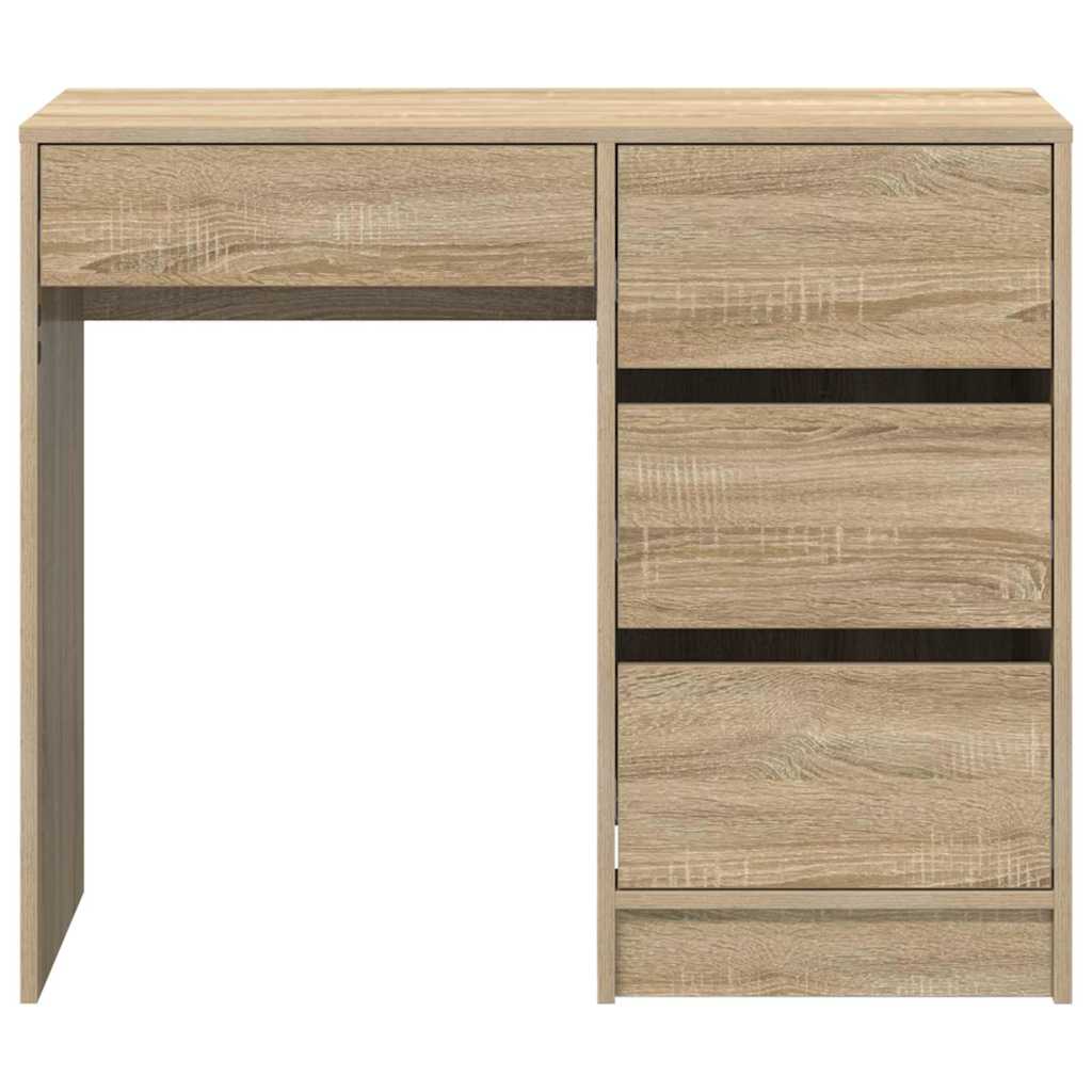 Skrivebord Sonoma eik 90 x 37,5 x 75 cm Konstruert tre
