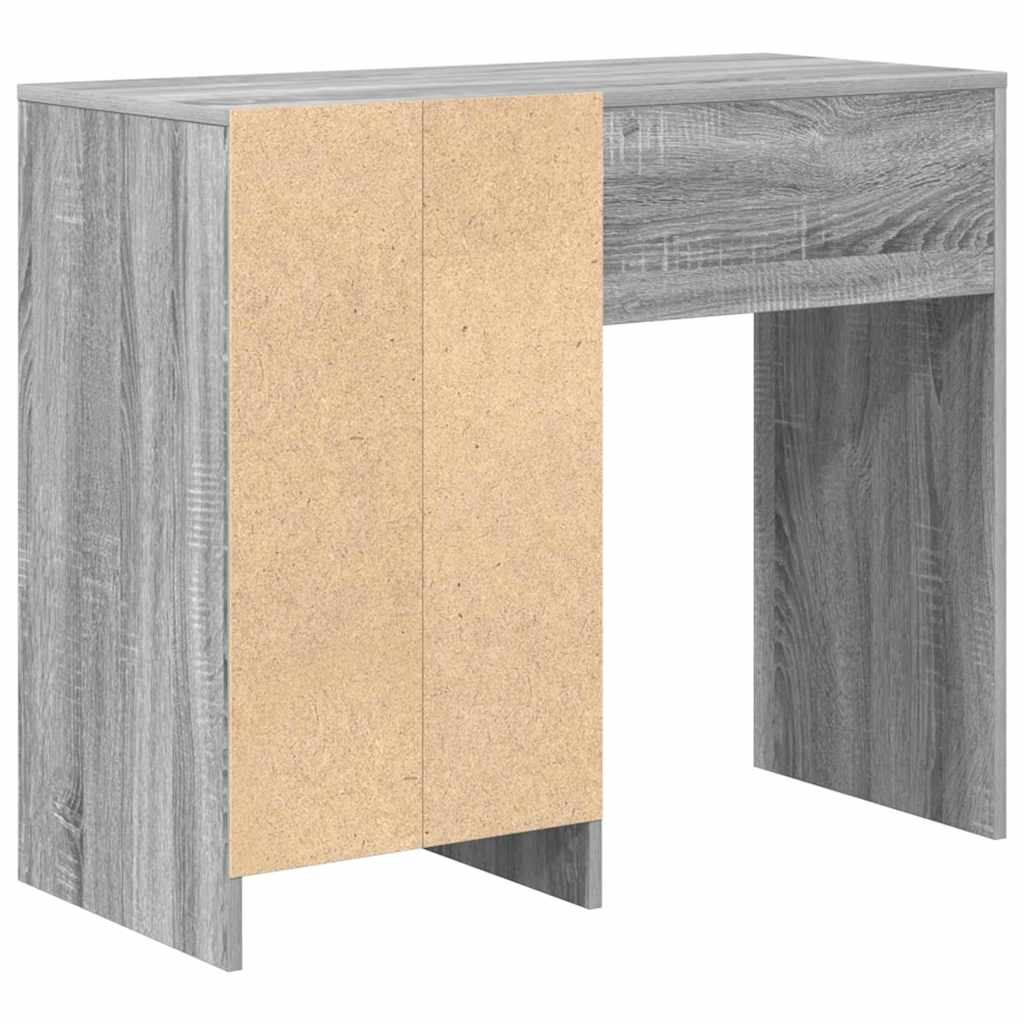 Skrivebord Grå Sonoma 90 x 37,5 x 75 cm Konstruert tre
