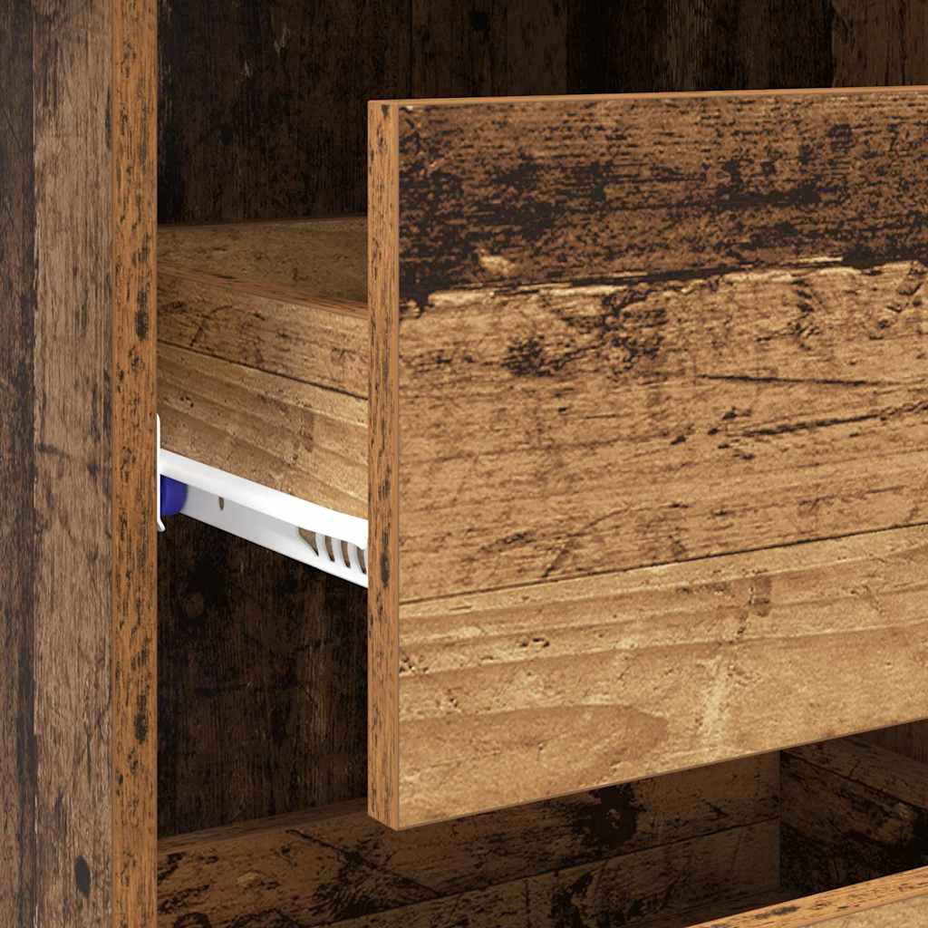 Skrivebord med skuff Gamle tre 90 x 37,5 x 75 cm Konstruert tre