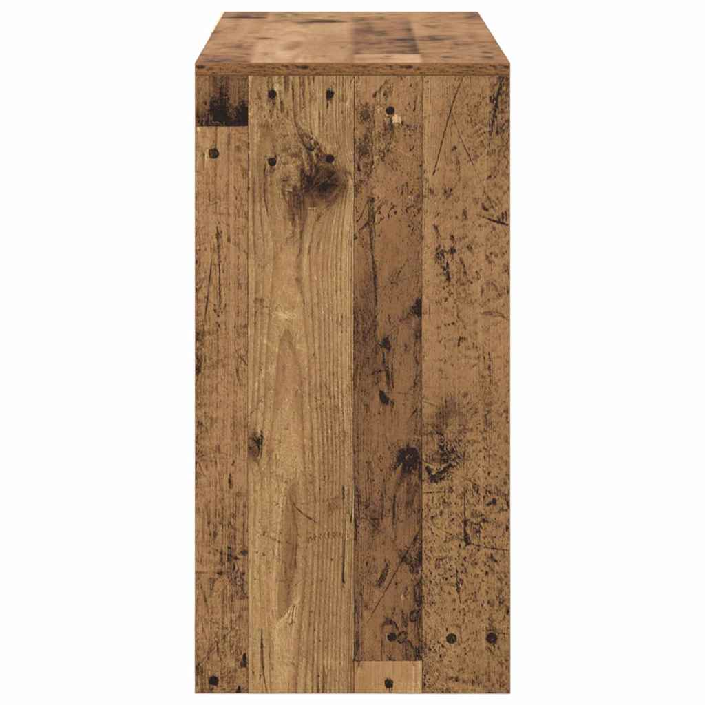 Skrivebord med skuff Gamle tre 90 x 37,5 x 75 cm Konstruert tre
