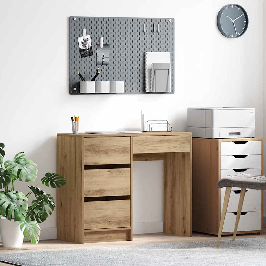 Skrivebord Artisan Eik 90 x 37,5 x 75 cm Konstruert tre