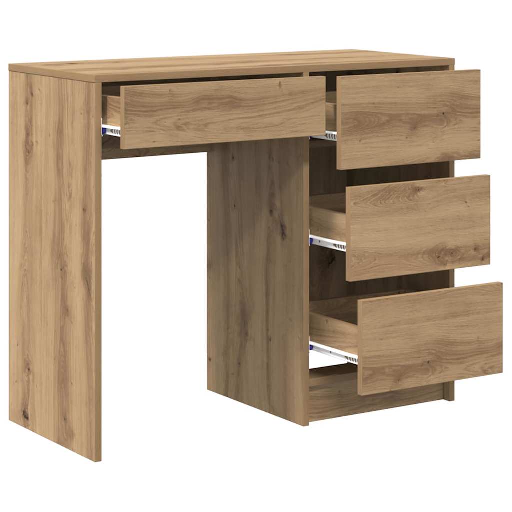 Skrivebord Artisan Eik 90 x 37,5 x 75 cm Konstruert tre
