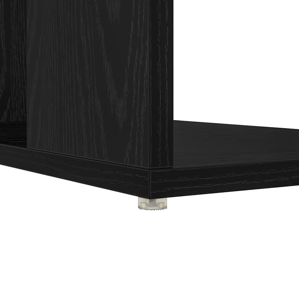 Skrivebord Svart Eik 130 x 50,5 x 75 cm Konstruert tre