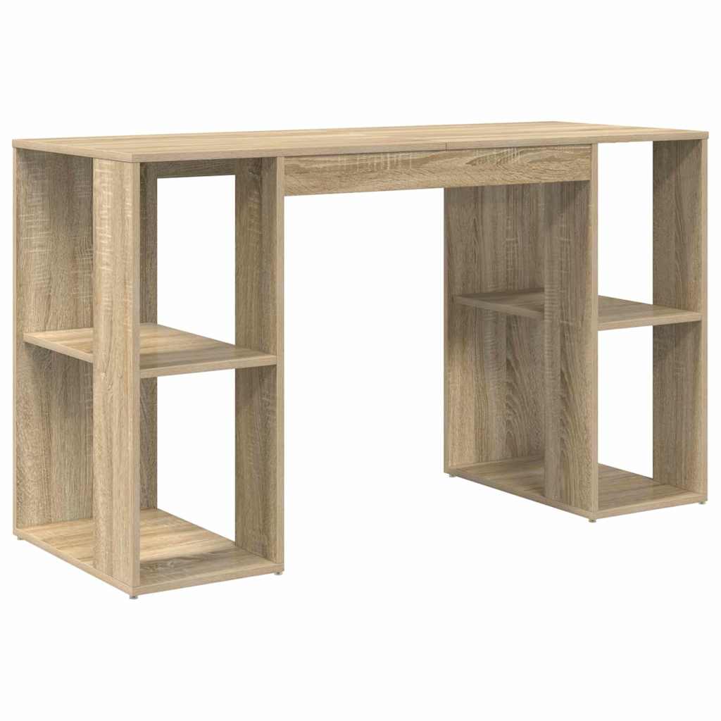 Skrivebord Sonoma eik 130 x 50,5 x 75 cm Konstruert tre