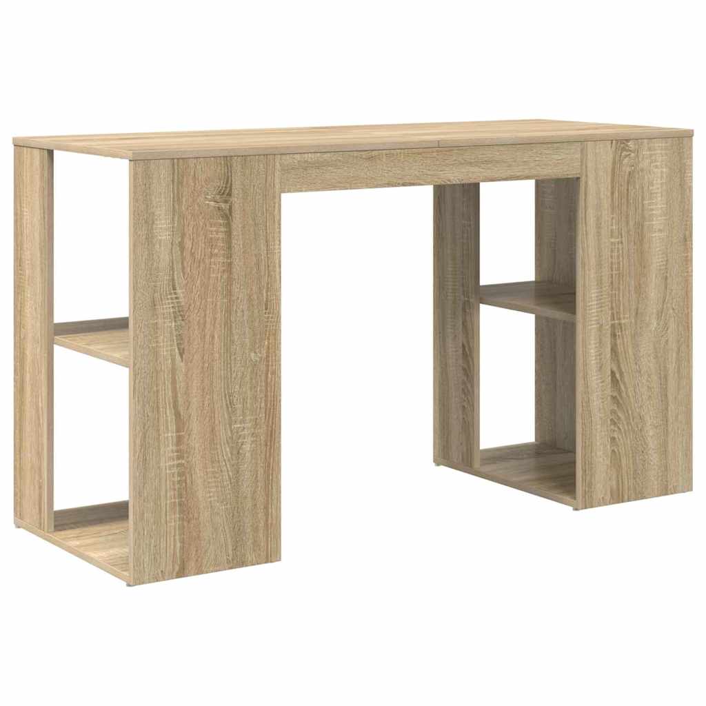Skrivebord Sonoma eik 130 x 50,5 x 75 cm Konstruert tre