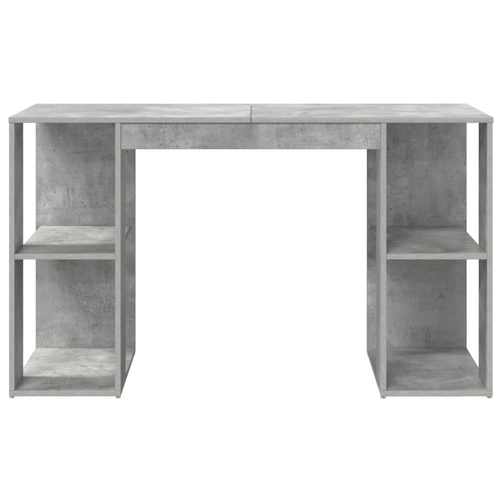 Skrivebord Betonggrå 130 x 50,5 x 75 cm Konstruert tre