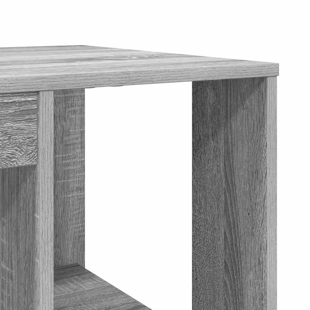 Skrivebord Grå Sonoma 130 x 50,5 x 75 cm Konstruert tre