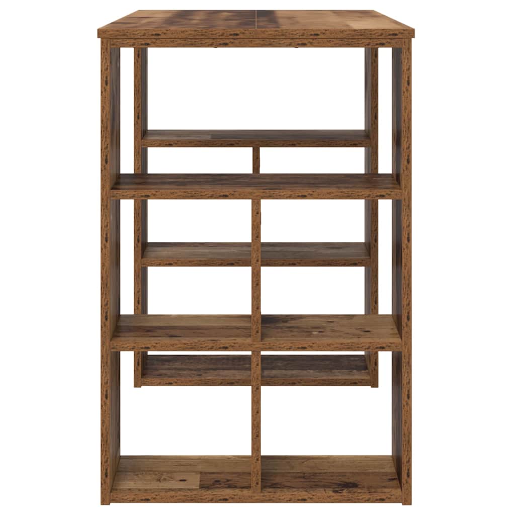Skrivebord med hylle Gamle tre 90 x 50 x 75 cm Konstruert tre