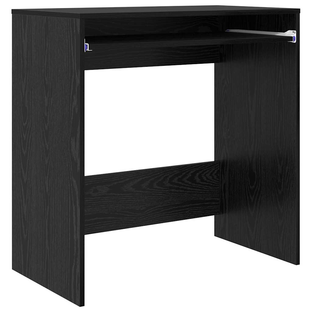 Skrivebord med skuff Svart Eik 77,5 x 43 x 79 cm Konstruert tre