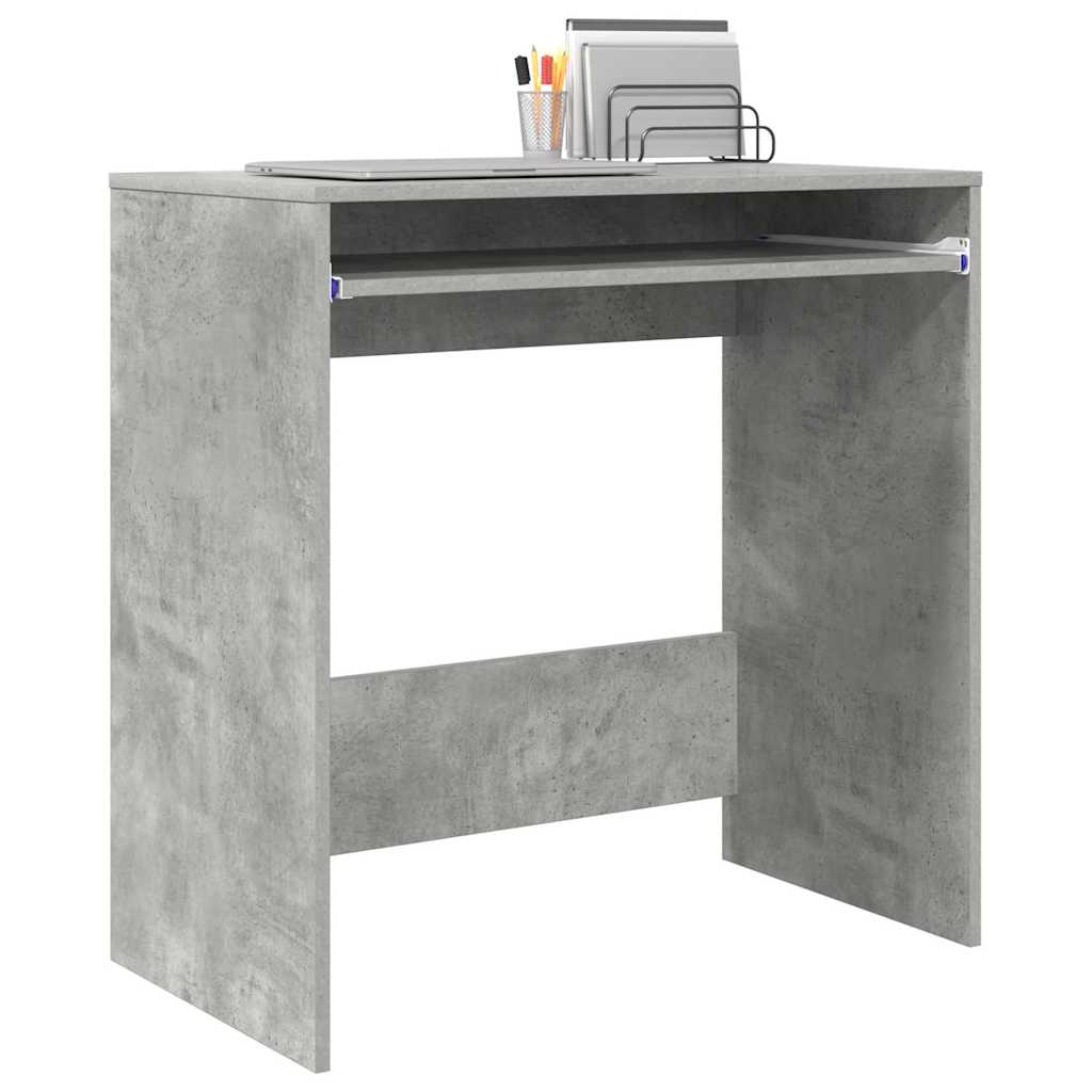 Skrivebord med skuff Betonggrå 77,5 x 43 x 79 cm Konstruert tre