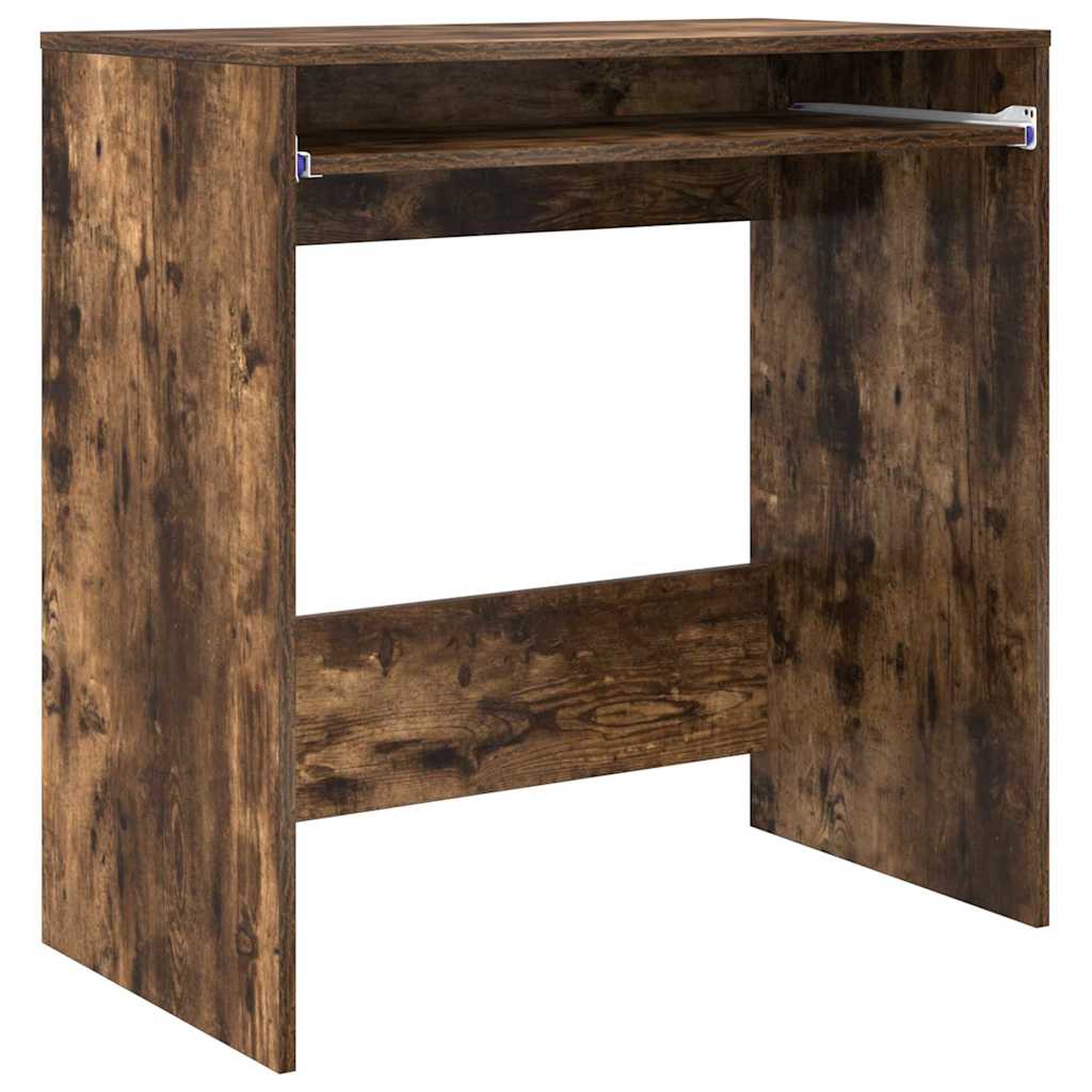 Skrivebord med skuff Røkt eik 77,5 x 43 x 79 cm Konstruert tre
