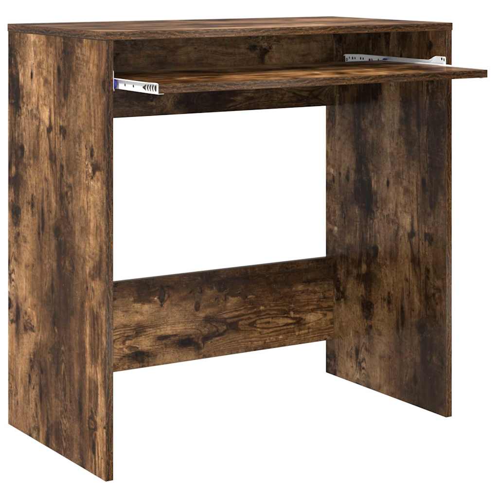 Skrivebord med skuff Røkt eik 77,5 x 43 x 79 cm Konstruert tre