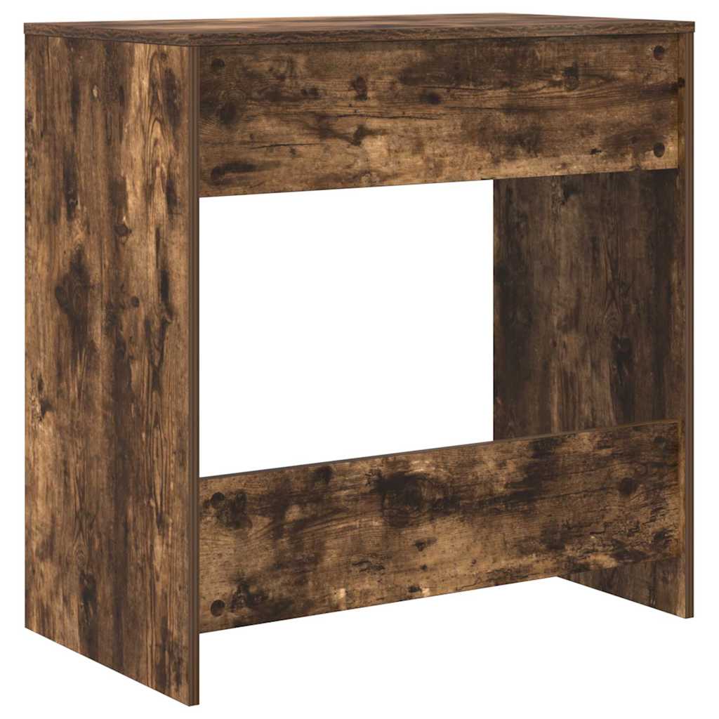 Skrivebord med skuff Røkt eik 77,5 x 43 x 79 cm Konstruert tre