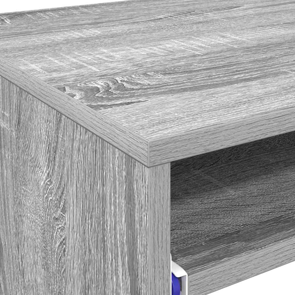 Skrivebord Grå Sonoma 77,5 x 43 x 79 cm Konstruert tre