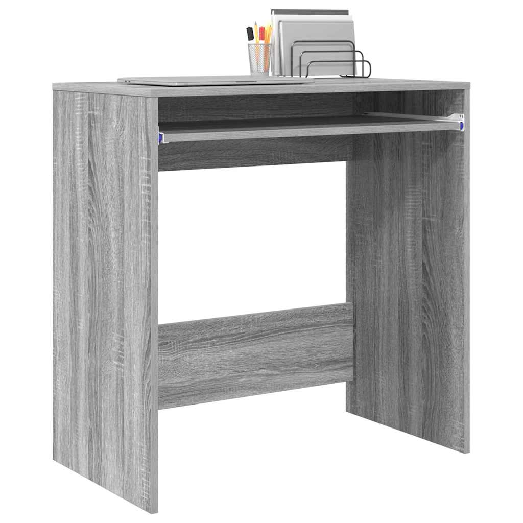 Skrivebord Grå Sonoma 77,5 x 43 x 79 cm Konstruert tre
