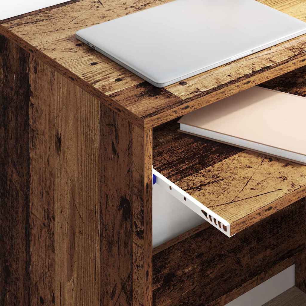 Skrivebord med skuff Gamle tre 77,5 x 43 x 79 cm Konstruert tre