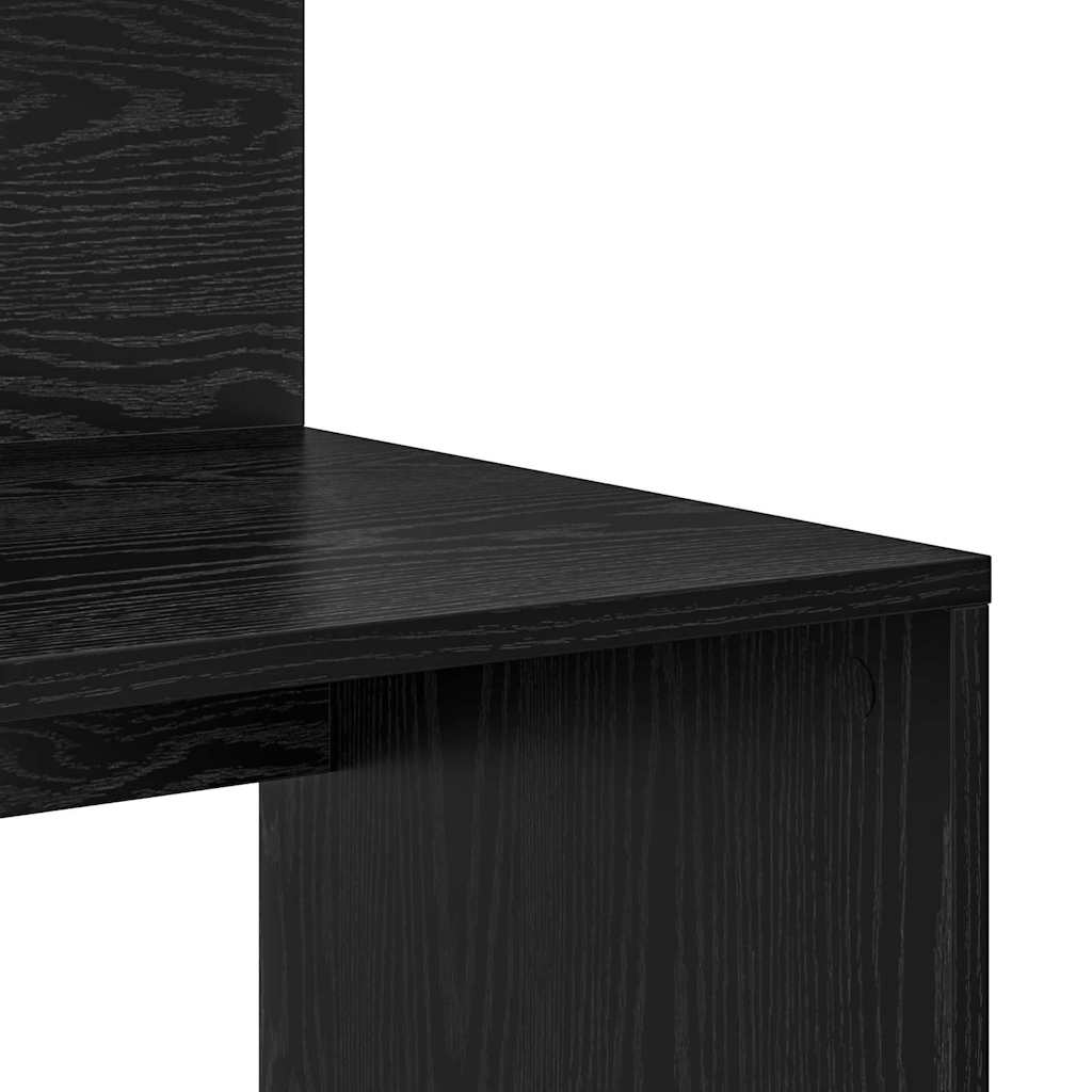 Skrivebord Svart Eik 90 x 48 x 101,5 cm Konstruert tre