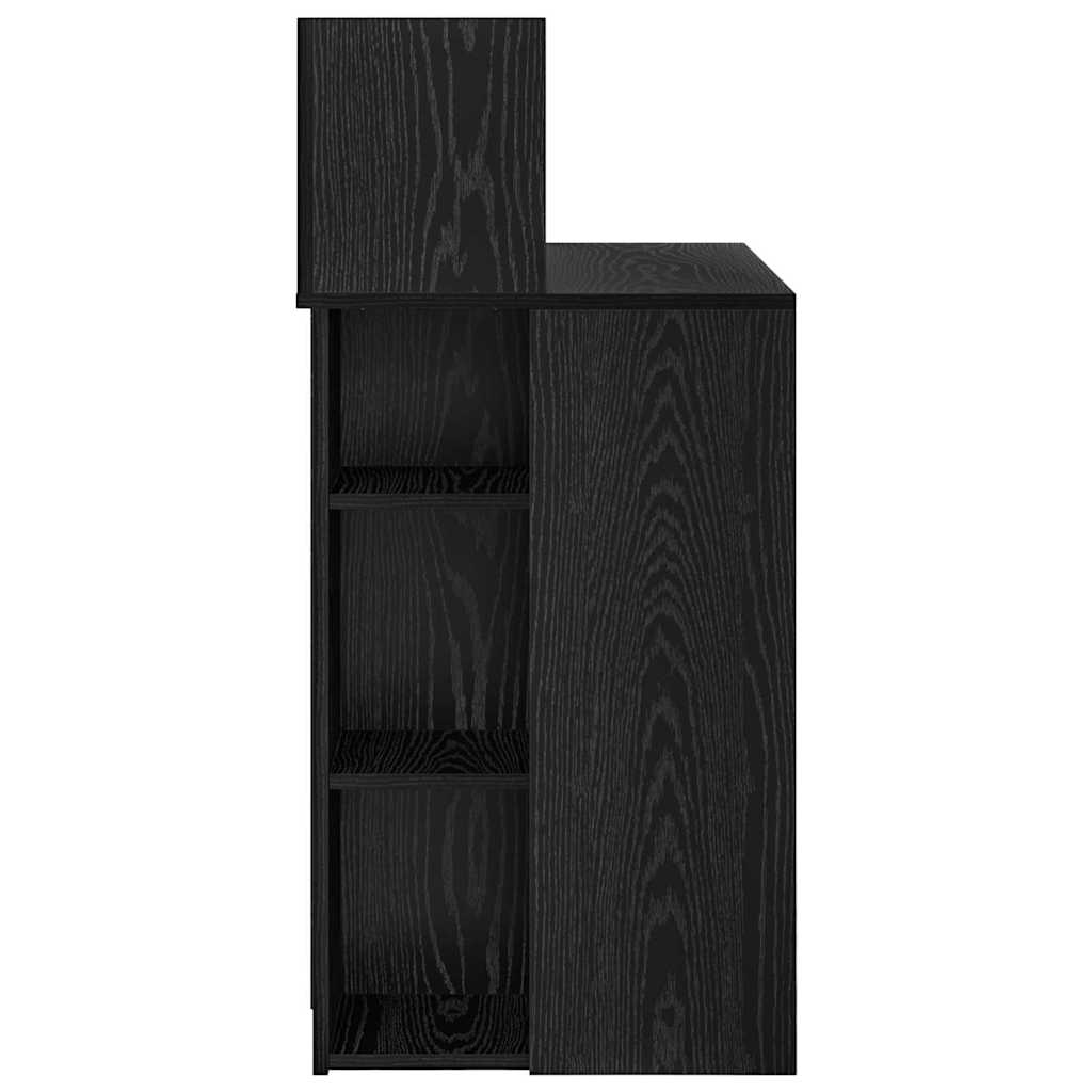 Skrivebord Svart Eik 90 x 48 x 101,5 cm Konstruert tre