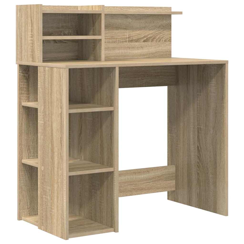 Skrivebord Sonoma eik 90 x 48 x 101,5 cm Konstruert tre