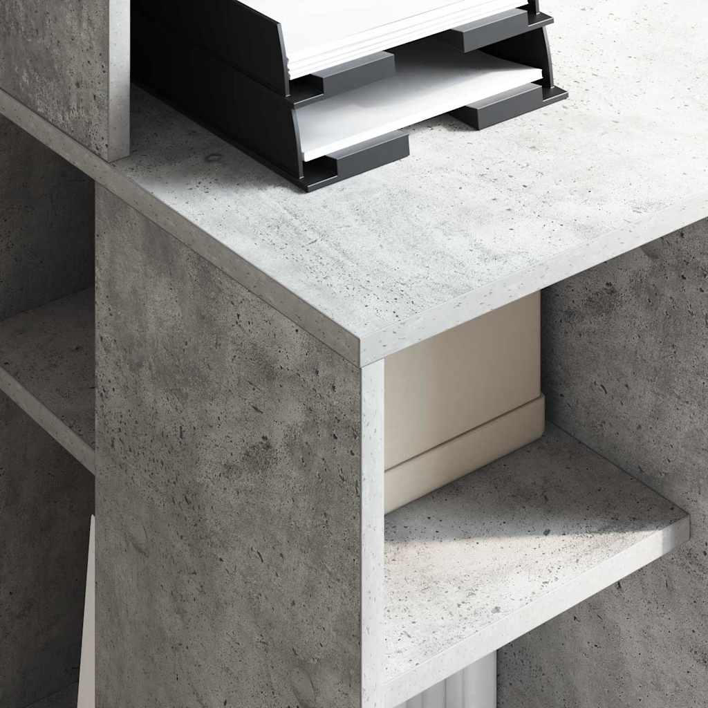 Skrivebord Betonggrå 90 x 48 x 101,5 cm Konstruert tre