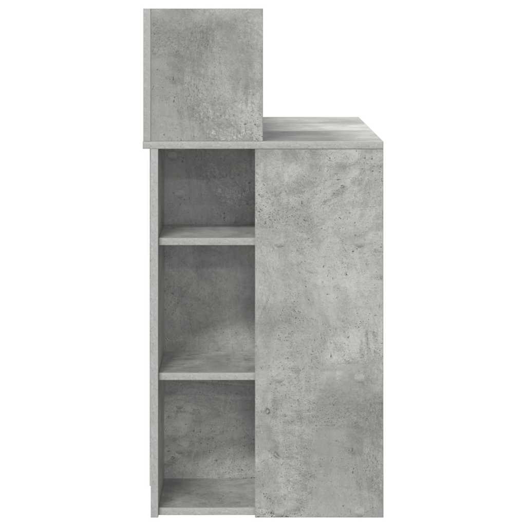 Skrivebord Betonggrå 90 x 48 x 101,5 cm Konstruert tre