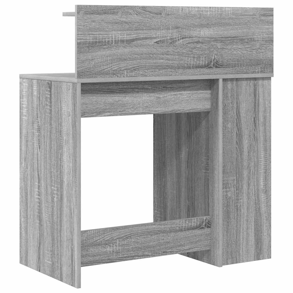 Skrivebord Grå Sonoma 90 x 48 x 101,5 cm Konstruert tre