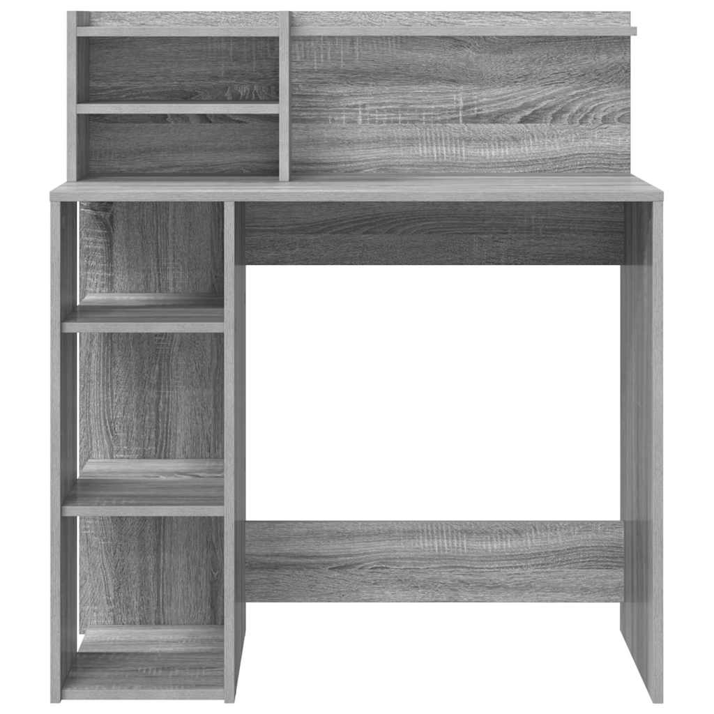 Skrivebord Grå Sonoma 90 x 48 x 101,5 cm Konstruert tre