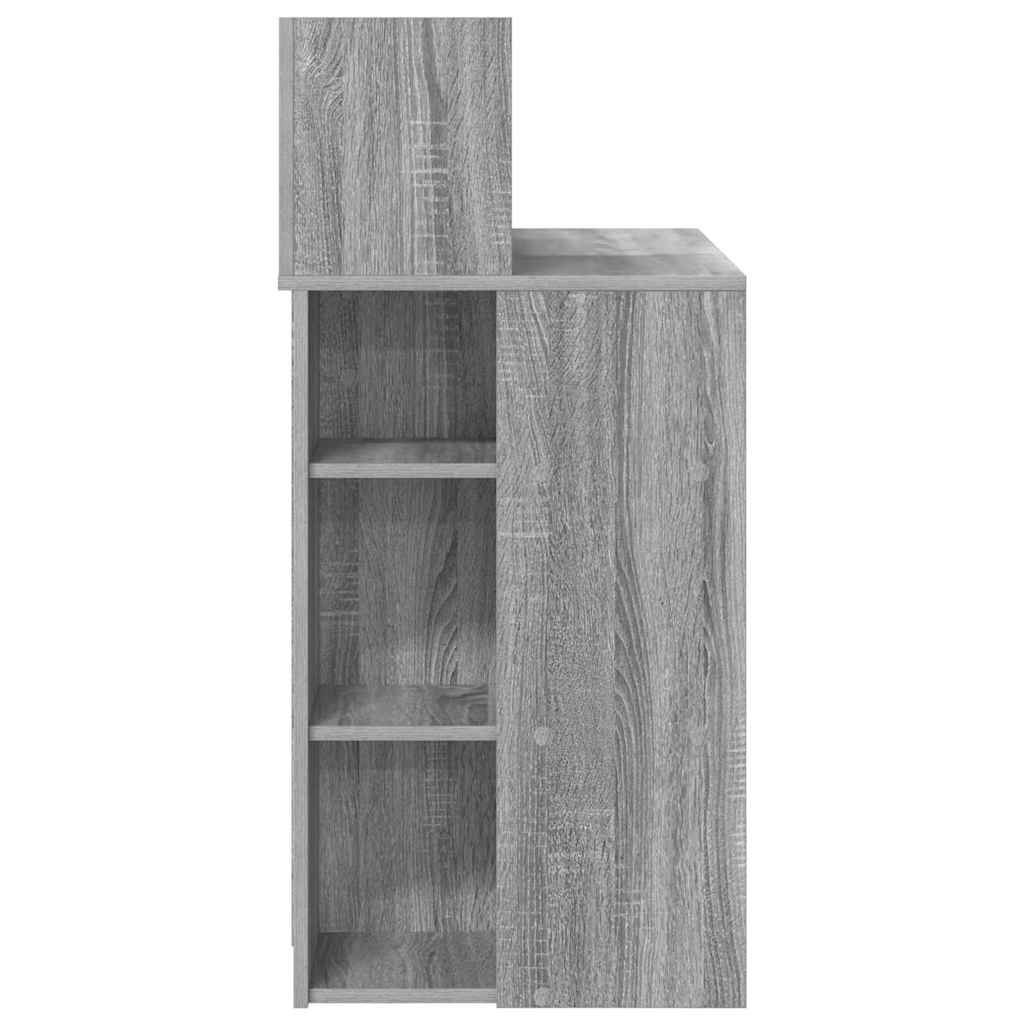 Skrivebord Grå Sonoma 90 x 48 x 101,5 cm Konstruert tre