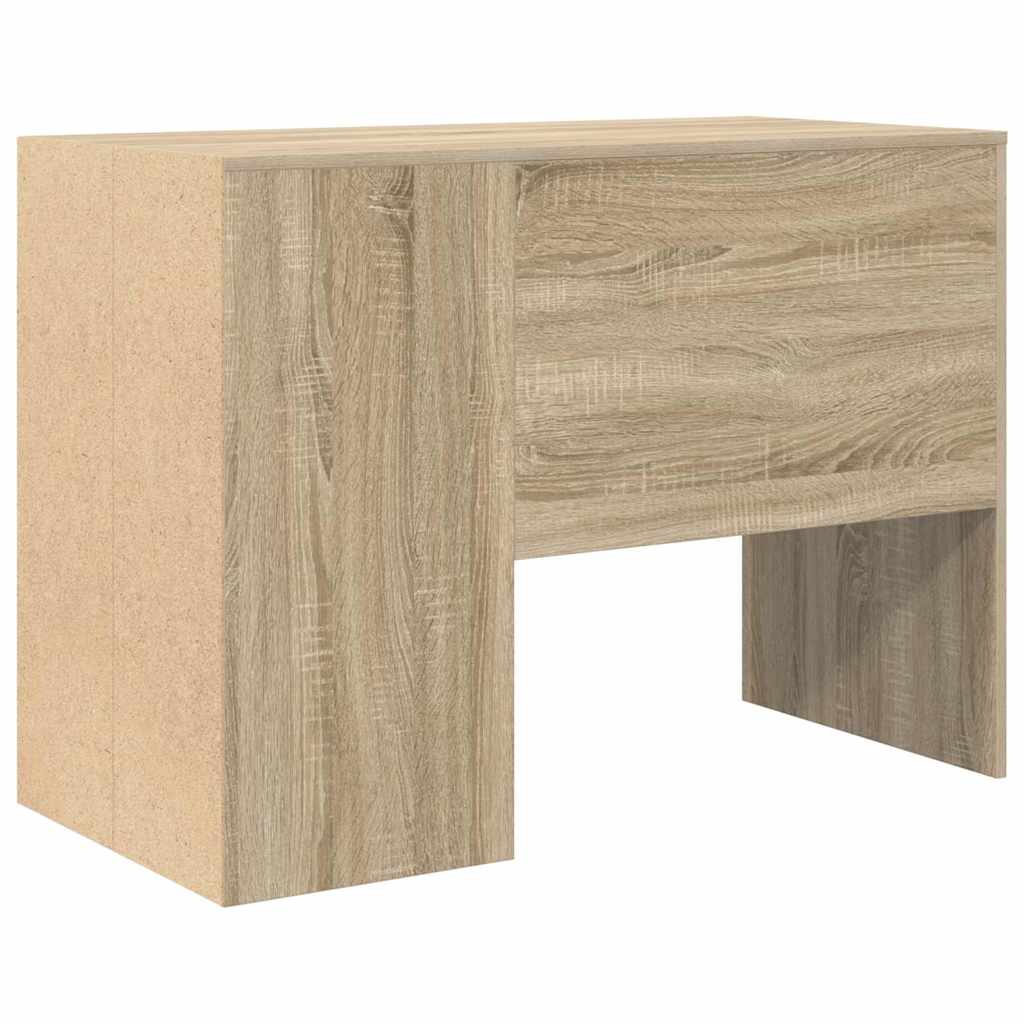 Skrivebord med hylle Sonoma eik 102 x 50 x 75 cm Konstruert tre