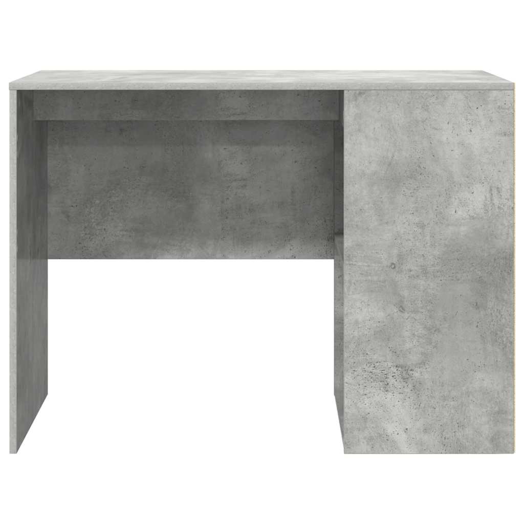 Skrivebord med hylle Betonggrå 102 x 50 x 75 cm Konstruert tre