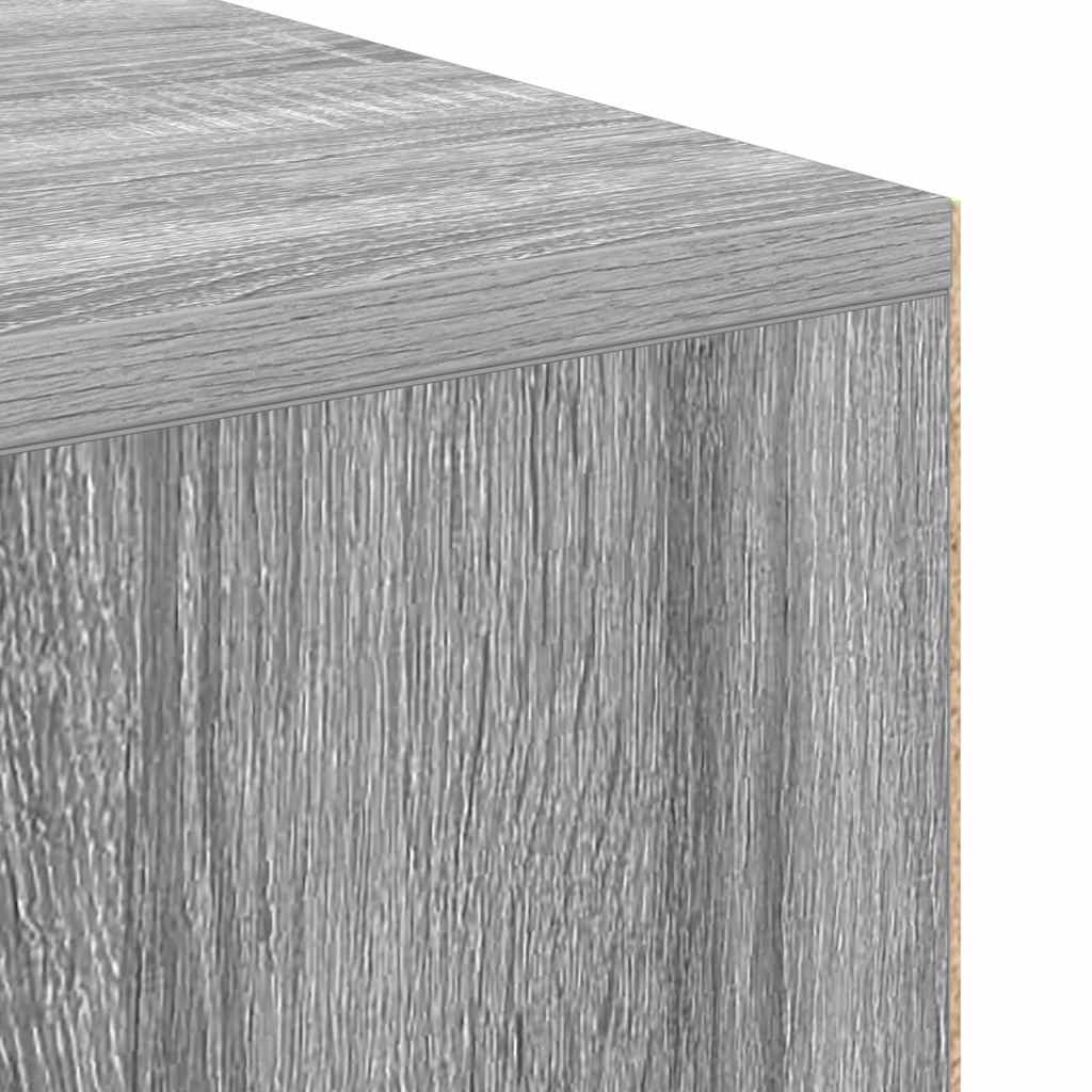 Skrivebord med hylle Grå Sonoma 102 x 50 x 75 cm Konstruert tre