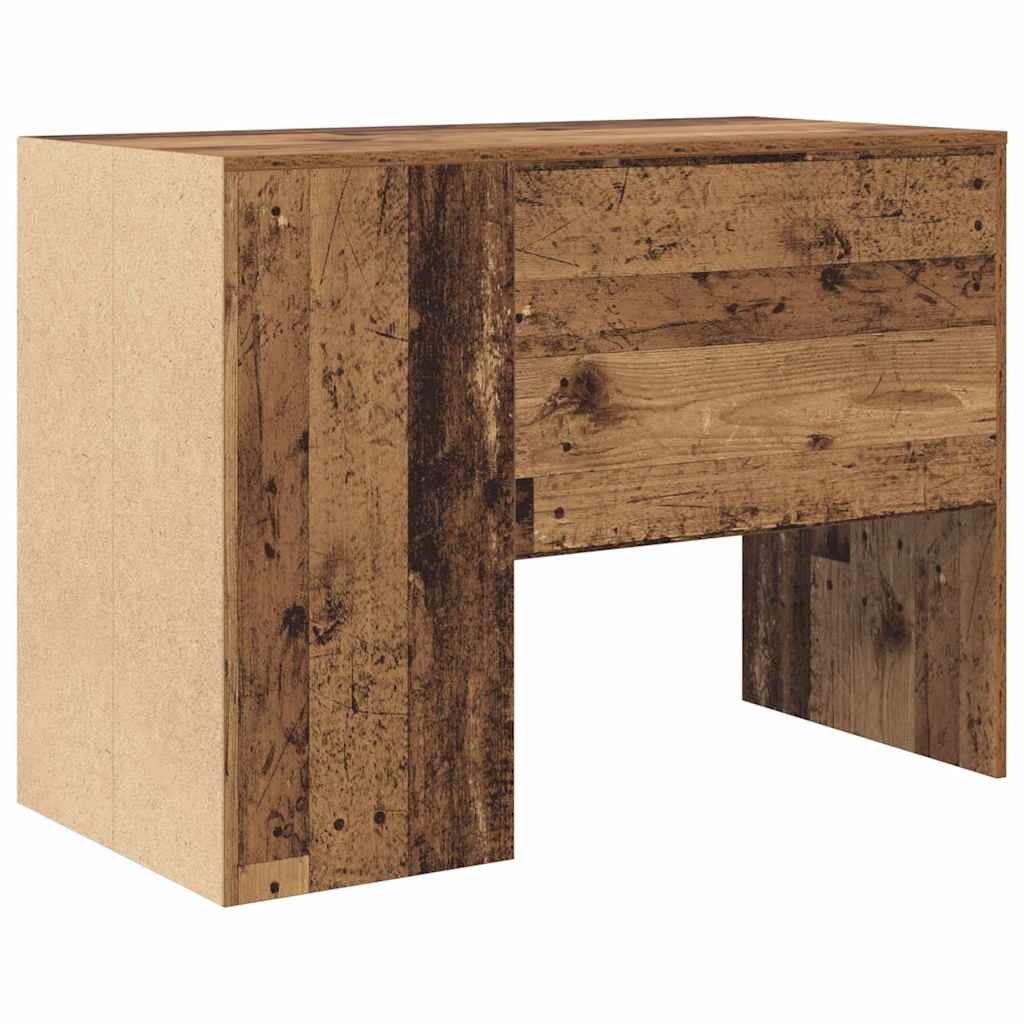 Skrivebord med hylle Gamle tre 102 x 50 x 75 cm Konstruert tre