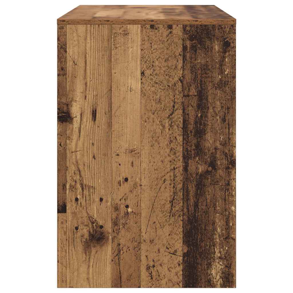 Skrivebord med hylle Gamle tre 102 x 50 x 75 cm Konstruert tre