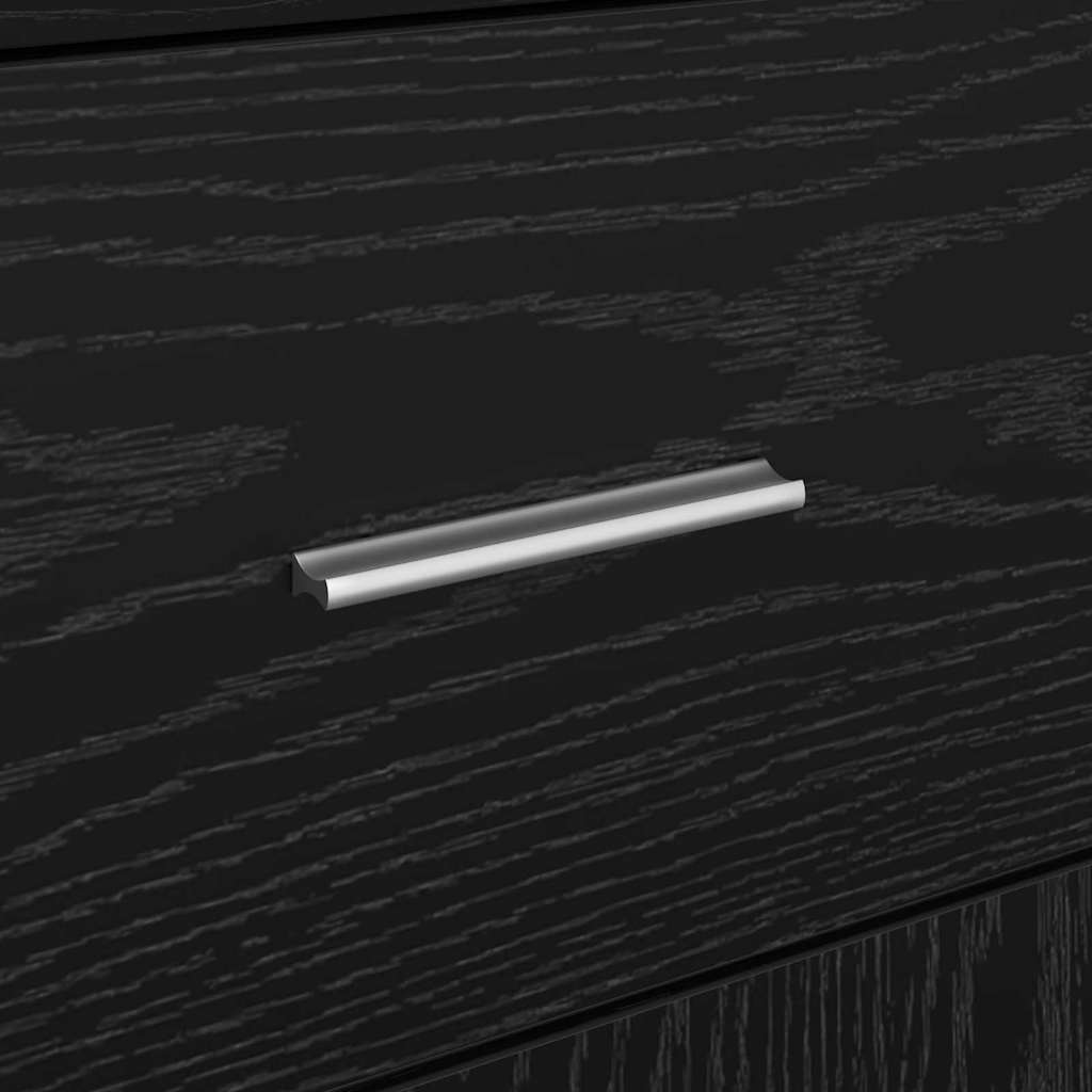 Serviesskap med skuff Svart Eik 38 x 34 x 75 cm