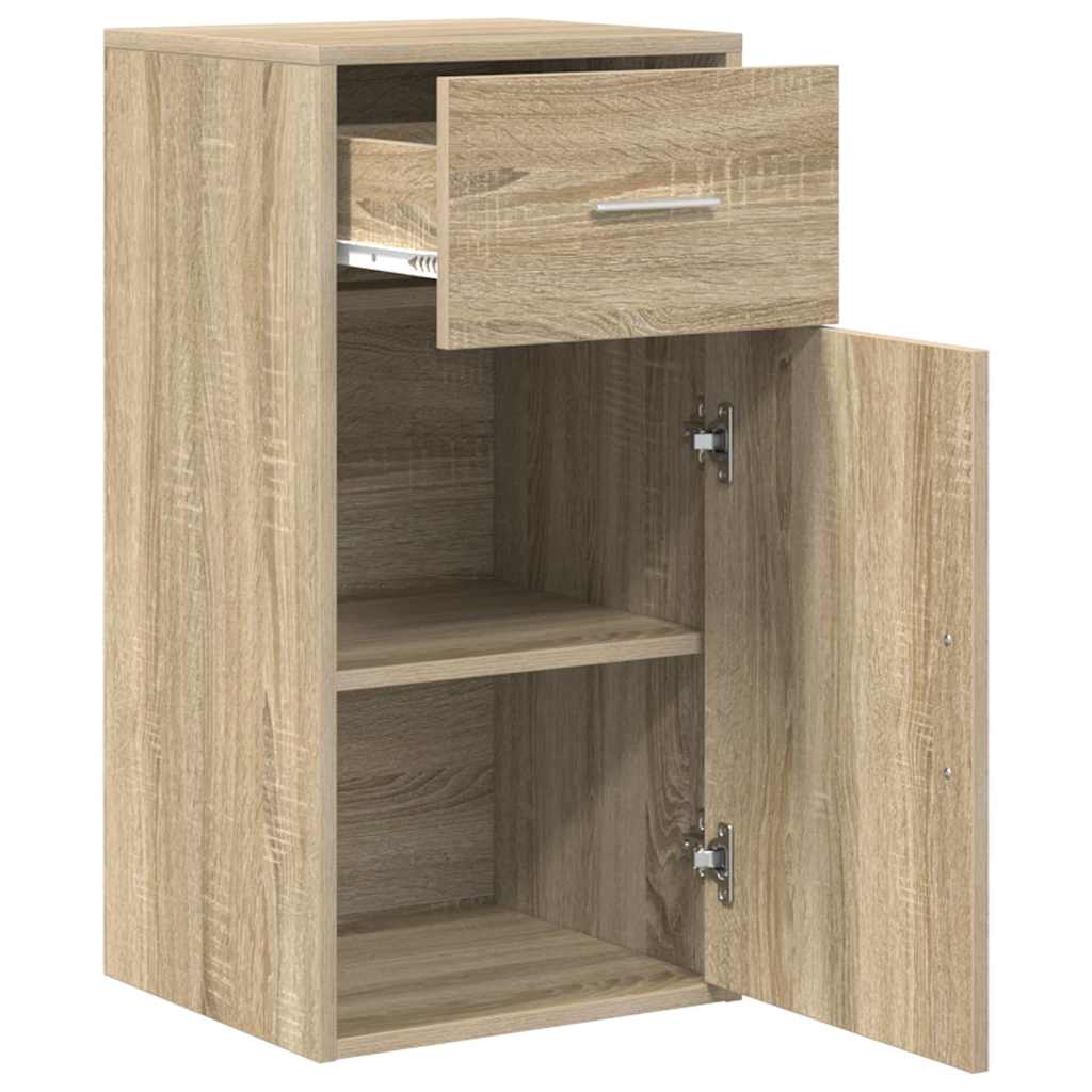 Serviesskap med skuff Sonoma eik 38 x 34 x 75 cm
