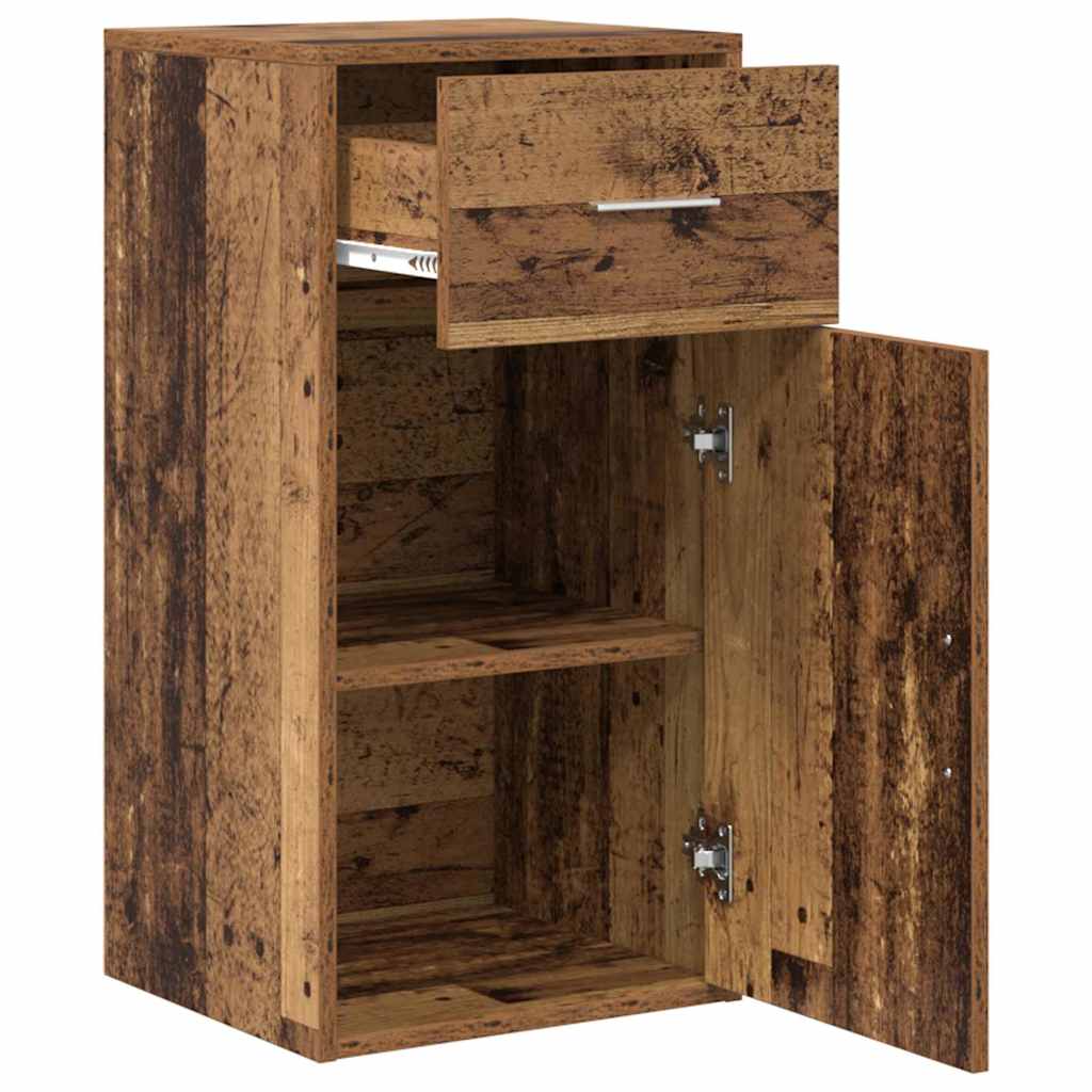 Serviesskap med skuff Gammelt tre 38 x 34 x 75 cm