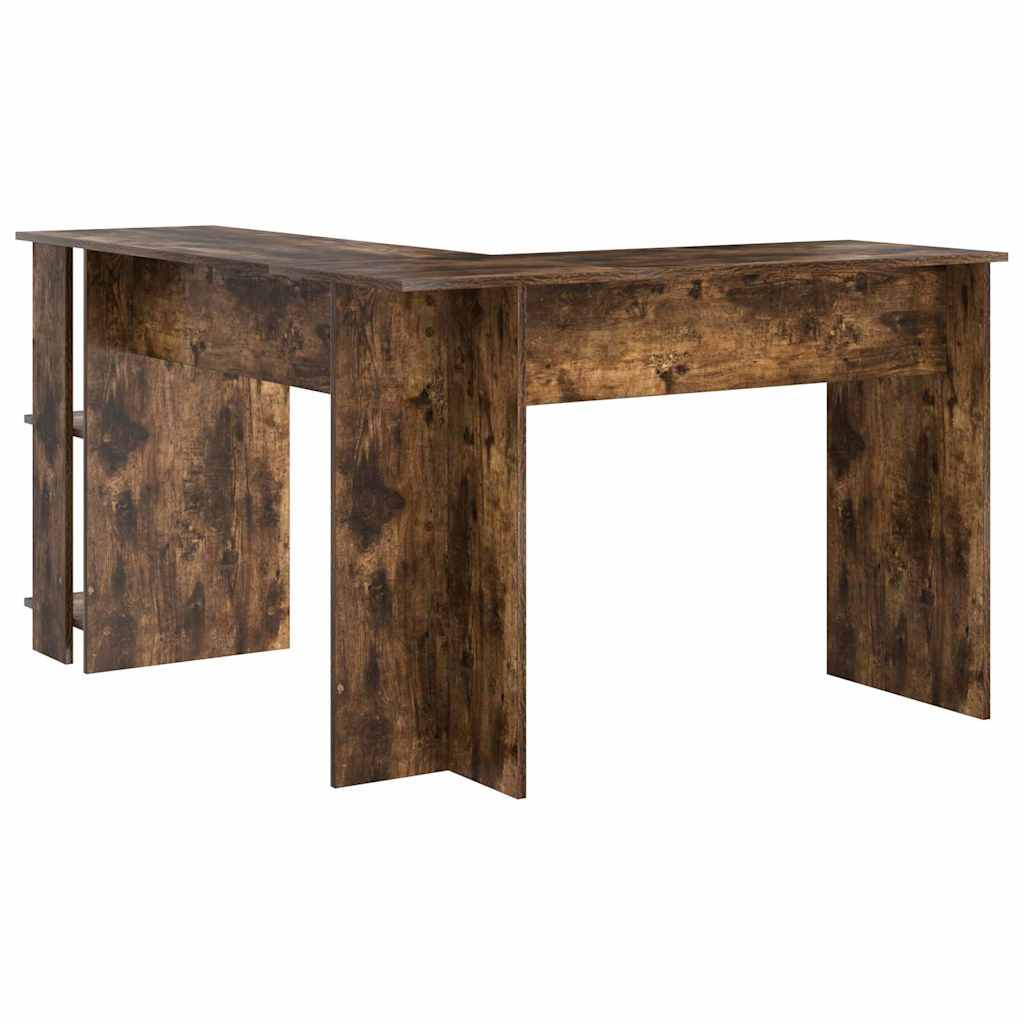 Hjørneskrivebord Røkt eik 140 x 113,5 x 75 cm Konstruert tre