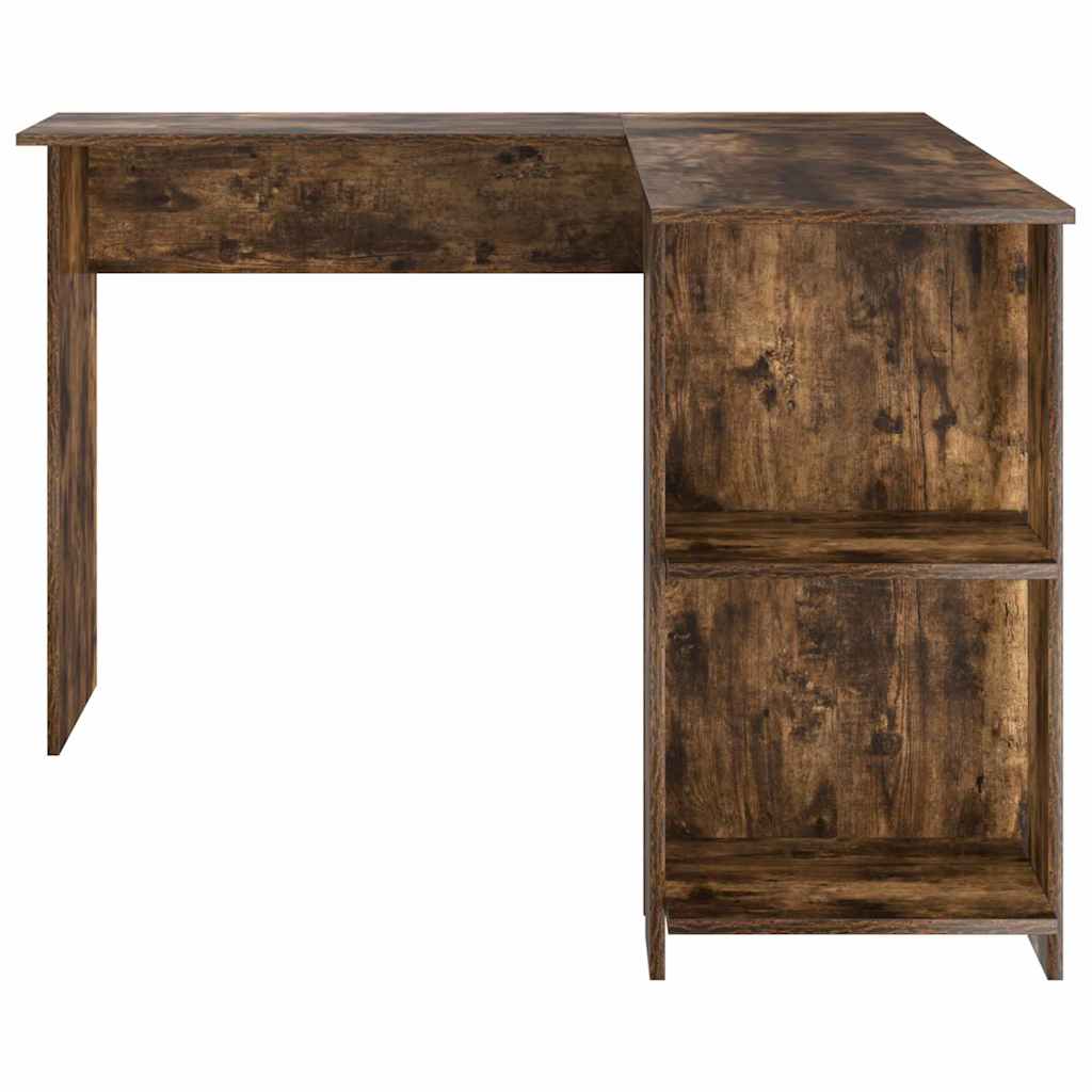Hjørneskrivebord Røkt eik 140 x 113,5 x 75 cm Konstruert tre