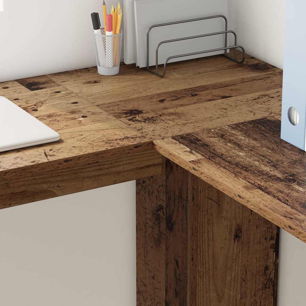 Hjørneskrivebord Gamle tre 140 x 113,5 x 75 cm Konstruert tre