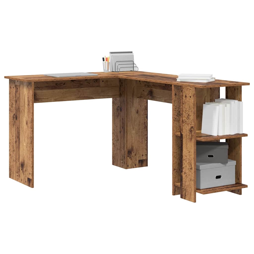 Hjørneskrivebord Gamle tre 140 x 113,5 x 75 cm Konstruert tre