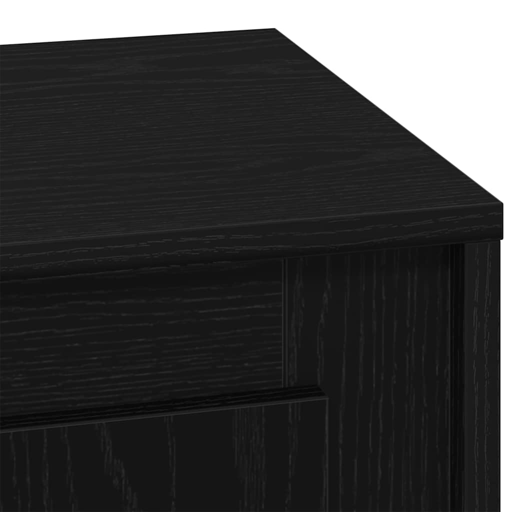 Nattbordskap Svart 44 x 34,5 x 45 cm Konstruert tre