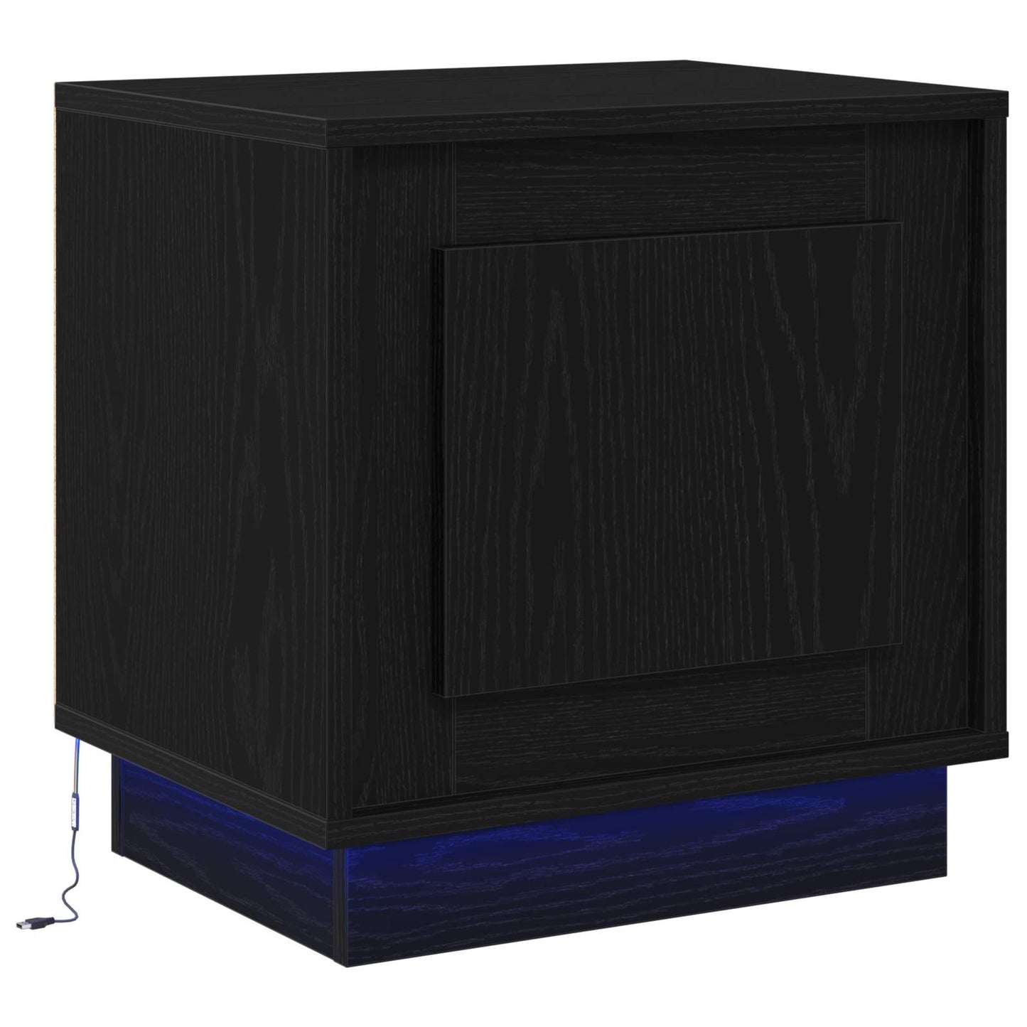 Nattbordskap Svart 44 x 34,5 x 45 cm Konstruert tre