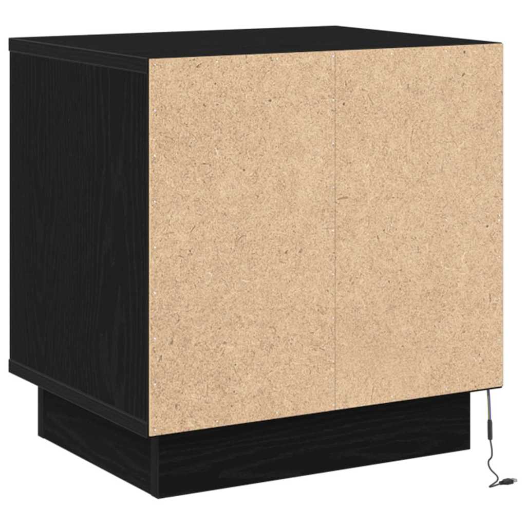 Nattbordskap 2 pcs Svart 44 x 34,5 x 45 cm Konstruert tre