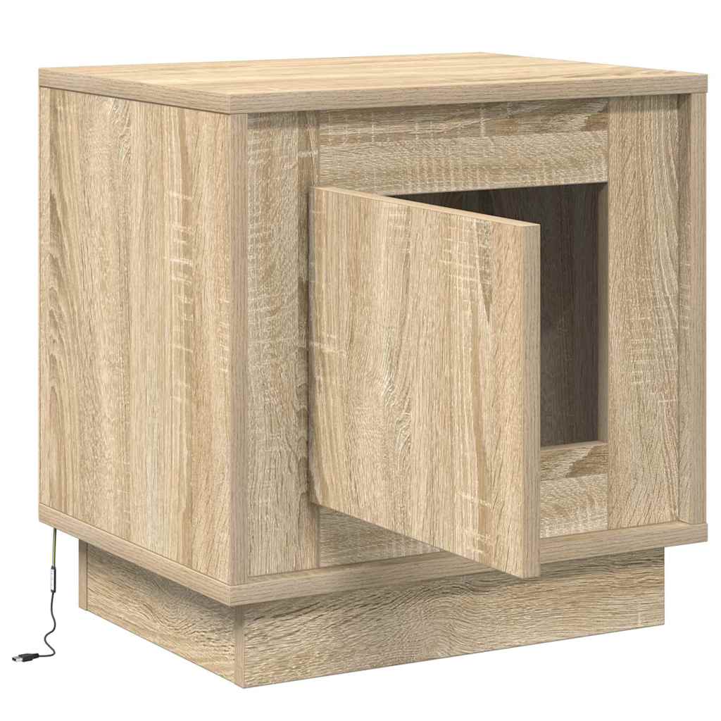 Nattbordskap Sonoma eik 44 x 34,5 x 45 cm Konstruert tre