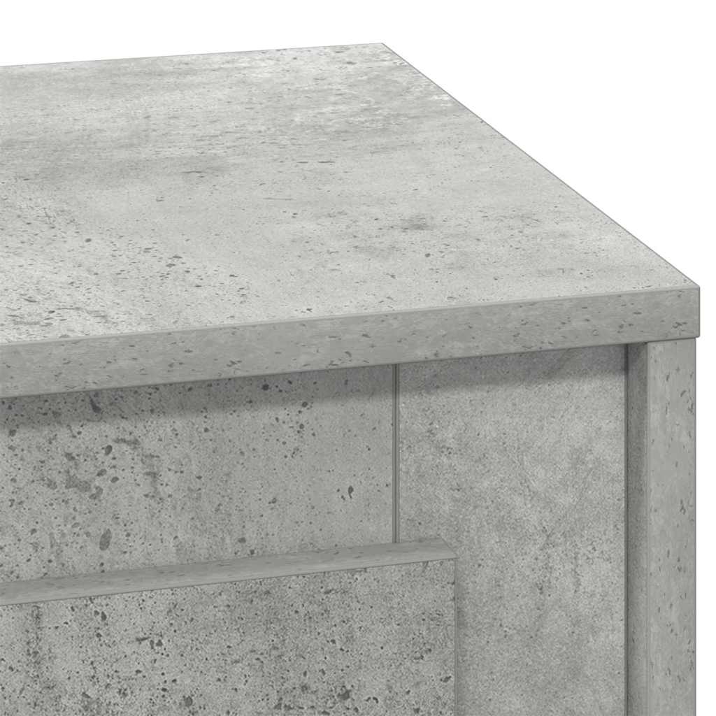 Nattbordskap 2 pcs Betonggrå 44 x 34,5 x 45 cm Konstruert tre